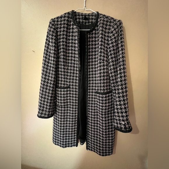 Grace Elements Black and pink Houndstooth Blazer - Picture 1 of 3
